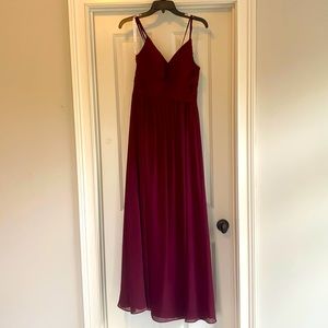 Azazie Blake Cabernet Bridesmaid Dress